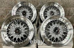 15 Grey RS Alloy Wheels Fits Audi 80 90 100 Saab 900 9000 4x108 Sale