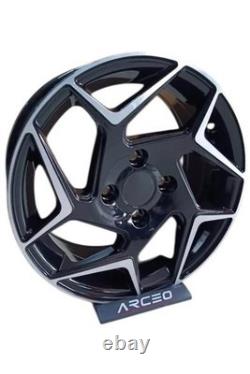 16 Ford MK8 Style Alloy Wheels Black Fit Ford Fiesta European Made 6.5 4X108