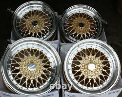 16 Gold RS Alloy Wheels Fits Volkswagen Caddy Derby Polo Lupo Golf 4x100