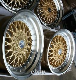16 Gold RS Alloy Wheels Fits Volkswagen Caddy Derby Polo Lupo Golf 4x100