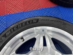 17 Bmw Style 24 E36 M3 Evo Forged Alloy Wheels + Michelin Ps4 Tyres Very Clean