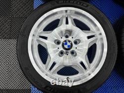 17 Bmw Style 24 E36 M3 Evo Forged Alloy Wheels + Michelin Ps4 Tyres Very Clean