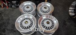 17 Inch BBS Style Step Lip Alloy Wheels 4 X 100 & 4 x 108 Vw Ford Etc