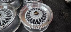 17 Inch BBS Style Step Lip Alloy Wheels 4 X 100 & 4 x 108 Vw Ford Etc