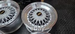 17 Inch BBS Style Step Lip Alloy Wheels 4 X 100 & 4 x 108 Vw Ford Etc