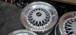 17 Inch BBS Style Step Lip Alloy Wheels 4 X 100 & 4 x 108 Vw Ford Etc