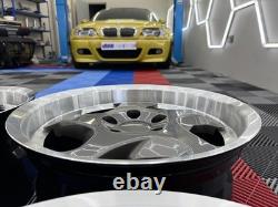 17 M Throwing Star Style Alloy Wheels 9.5 Rears Bmw M5 E34 E32 E31 5 8 Series