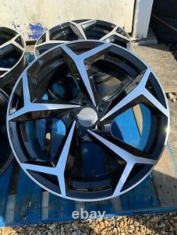 17 New GTI Style Alloy Wheels Only Black/Diamond Cut to fit Audi A1 all models