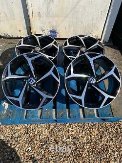 17 Polo GTI Style Alloy Wheels Only Black/Diamond Cut to fit Volkswagen Polo