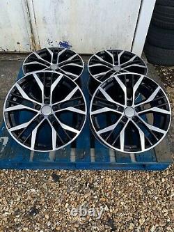 17 Santiago Style Alloy Wheels Only Black/Diamond Cut to fit Audi A1 all models