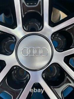 17 Santiago Style Alloy Wheels Only Black/Diamond Cut to fit Audi A1 all models