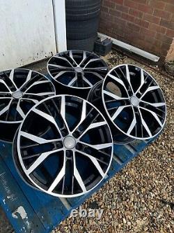 17 Santiago Style Alloy Wheels Only Black/Diamond Cut to fit Audi A3 (2004-on)