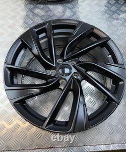 17 Set of 4 VW Golf Adelaide Style Alloy Wheels Semi Matte black Audi A3 5x100