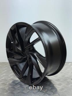 17 Set of 4 VW Golf Adelaide Style Alloy Wheels Semi Matte black Audi A3 5x100