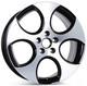 17 Vw Golf Mk5 Gti Monza Style Alloy Wheels Black Fit Volkswagen Golf 5x112
