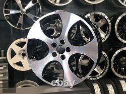 17 VW Golf MK5 GTI Monza Style Alloy Wheels Black Fit Volkswagen Golf 5x112