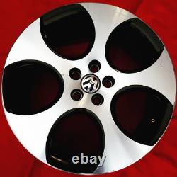 17 VW Golf MK5 GTI Monza Style Alloy Wheels Black Fit Volkswagen Golf 5x112