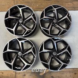 17 VW Polo Bonneville Style Alloy Wheels Black Fit Volkswagen Polo