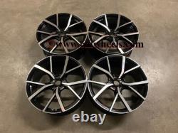 17 VW Polo Estoril Style Alloy Wheels Gloss Black Machined Skoda Fabia 5x100