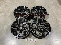 17 VW Polo GTi Faro Style Alloy Wheels Gloss Black Machined Audi A1 5x100