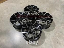 17 VW Polo GTi Faro Style Alloy Wheels Gloss Black Machined Audi A1 5x100