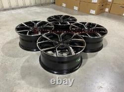 17 VW Polo GTi Faro Style Alloy Wheels Gloss Black Machined Audi A1 5x100