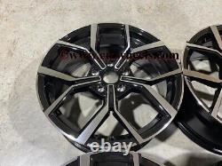 17 VW Polo GTi Faro Style Alloy Wheels Gloss Black Machined Audi A1 5x100