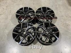 17 VW Polo GTi Faro Style Alloy Wheels Gloss Black Machined VW Polo 5x100