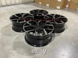 17 VW Polo GTi Faro Style Alloy Wheels Gloss Black Machined VW Polo 5x100