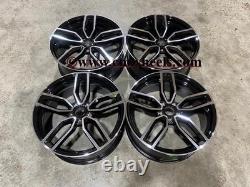 17 X4 S3 Performance Style Alloy Wheels Gloss Black Machined VW Polo 5x100