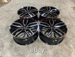 17 X4 S3 Performance Style Alloy Wheels Gloss Black Machined VW Polo 5x100