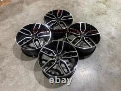 17 X4 S3 Performance Style Alloy Wheels Gloss Black Machined VW Polo 5x100