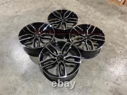 17 X4 S3 Performance Style Alloy Wheels Gloss Black Machined VW Polo 5x100