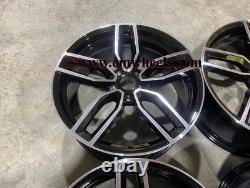 17 X4 S3 Performance Style Alloy Wheels Gloss Black Machined VW Polo 5x100