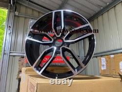 17 X4 S3 Performance Style Alloy Wheels Gloss Black Machined VW Polo 5x100