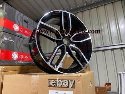 17 X4 S3 Performance Style Alloy Wheels Gloss Black Machined VW Polo 5x100