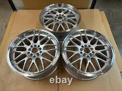 17x7 ET38 5X100 114.3 BBS Style Alloy Wheels x3 UC 1165