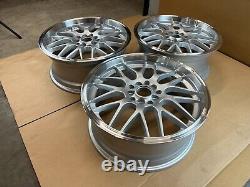 17x7 ET38 5X100 114.3 BBS Style Alloy Wheels x3 UC 1165