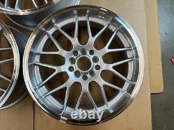 17x7 ET38 5X100 114.3 BBS Style Alloy Wheels x3 UC 1165