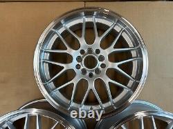 17x7 ET38 5X100 114.3 BBS Style Alloy Wheels x3 UC 1165