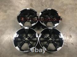 18 2020 TTRS RS3 Style Alloy Wheels Gloss Black Audi A3 A4 A6 A8 5x112