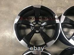 18 2020 TTRS RS3 Style Alloy Wheels Gloss Black Audi A3 A4 A6 A8 5x112