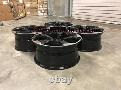 18 2020 TTRS RS3 Style Alloy Wheels Gloss Black Audi A3 A4 A6 A8 5x112