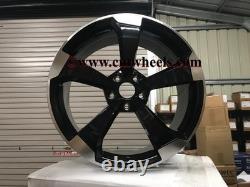 18 2020 TTRS RS3 Style Alloy Wheels Gloss Black Audi A3 A4 A6 A8 5x112