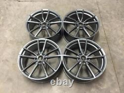 18 2020 VW Golf R Pretoria Style Alloy Wheels Gloss Gun Metal 57.1 5x112