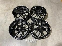 18 2023 RS3 Style Alloy Wheels Gloss Black Machined Volkswagen MK5 MK6 MK7 MK8