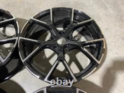 18 2023 RS3 Style Alloy Wheels Gloss Black Machined Volkswagen MK5 MK6 MK7 MK8