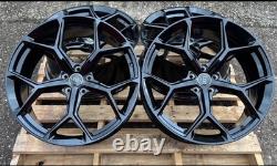 18 2023 RS6 Style Alloy Wheels Gloss Black Golf MK5 MK6 MK7 MK7.5 Audi A3 A4 A6