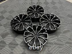 18 2025 VW Warmenau Style Alloy Wheels Black Machined MK7 MK8 Golf Caddy Tiguan