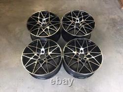 18 666M Competition Style Alloy Wheels Gloss Black Machined F20 F21 F22 F23 BMW